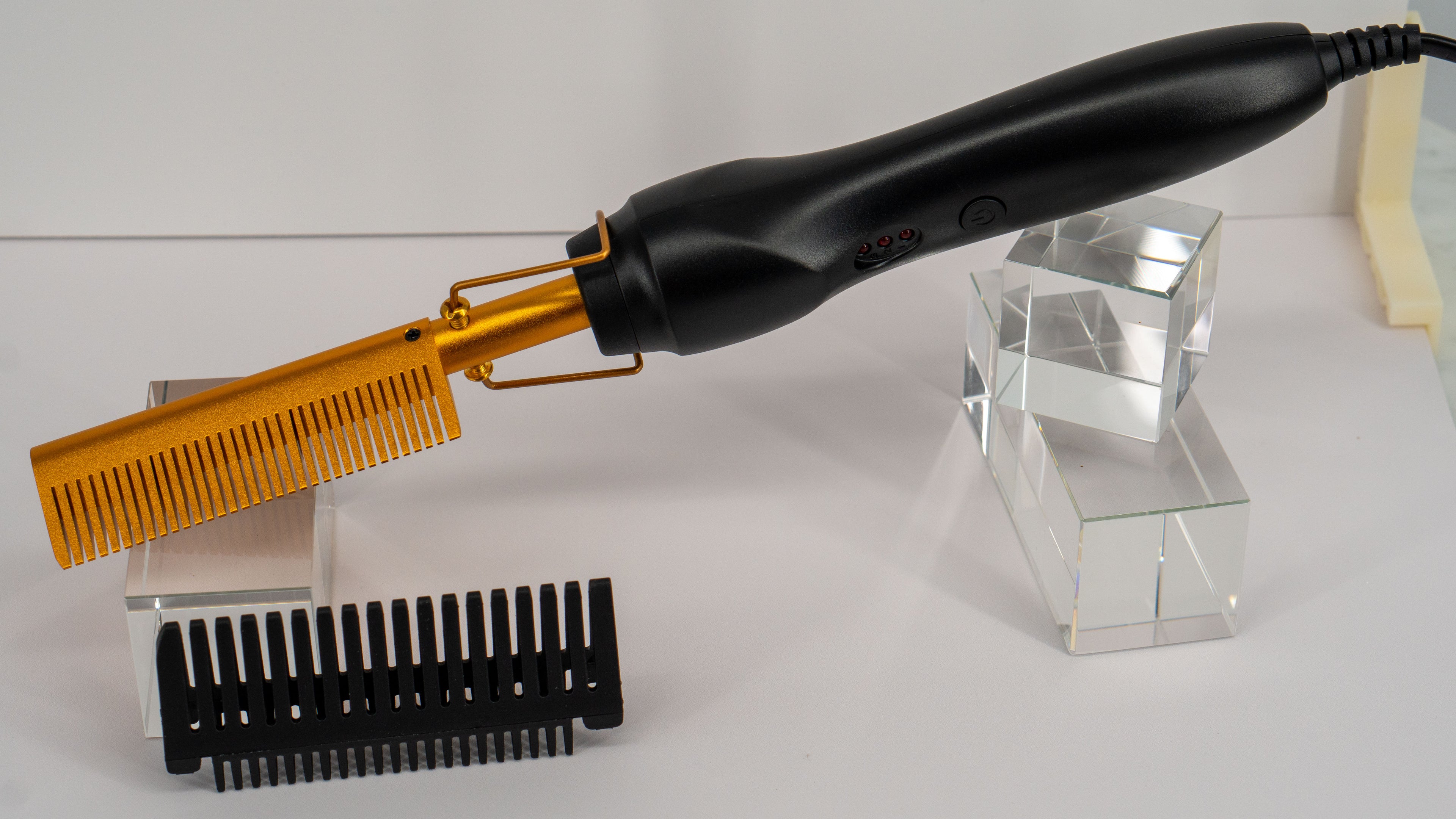 A2_WBS_Hot Comb Hair Straightener Heat Pressing Combs - Ceramic Electric Hair Straightening Comb, Curling Iron for Wigs