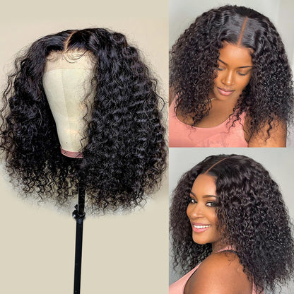 Wig By Sassy Loose Deep Wave Short Bob Wig Jerry Curly Human Hair Wigs