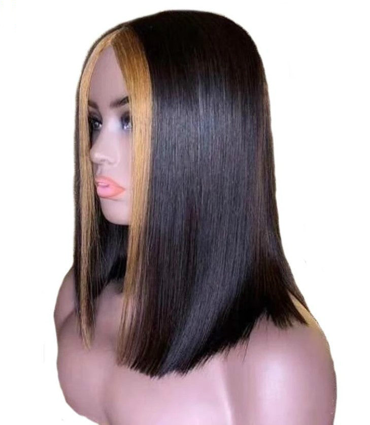 Front Lace  Short Straight Hair Human Hair Wigs