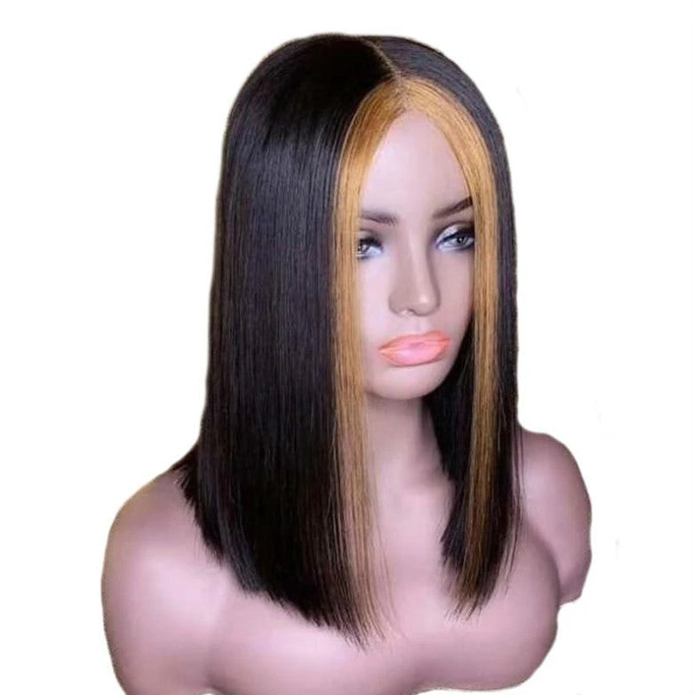 Front Lace  Short Straight Hair Human Hair Wigs