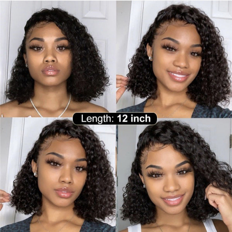 Glueless Human Hair Wigs 13x4 Frontal Curly lace Wig