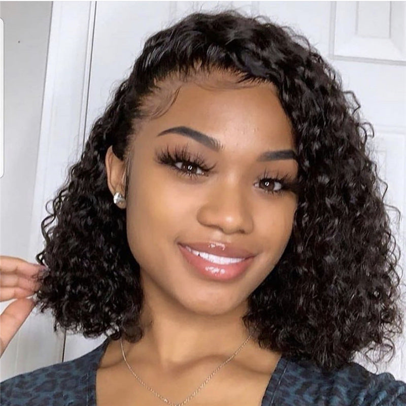 Glueless Human Hair Wigs 13x4 Frontal Curly lace Wig