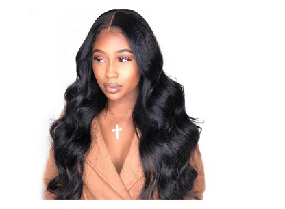 Ladies wavy long curly hair wig