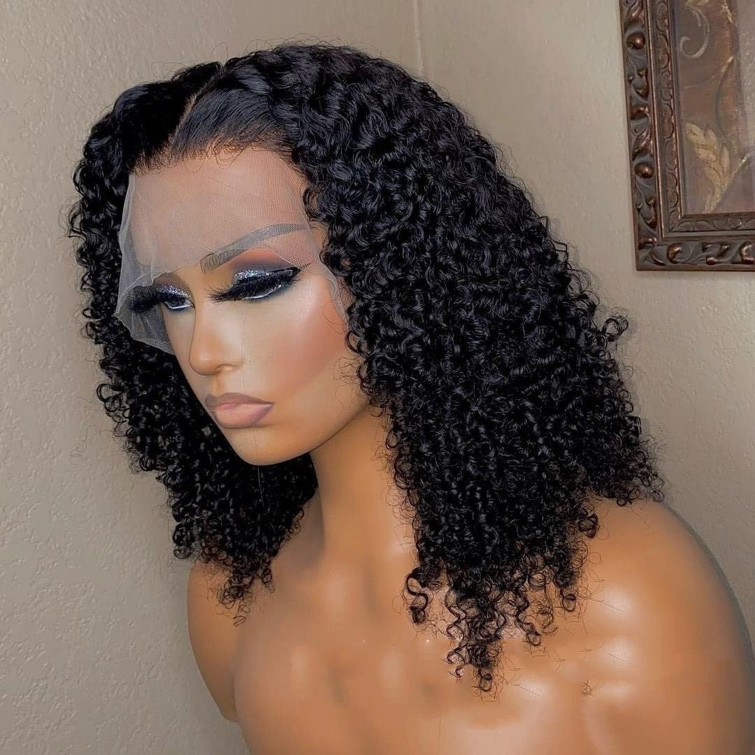 Jerry Curly 13x4 Lace Front Human Hair Wigs