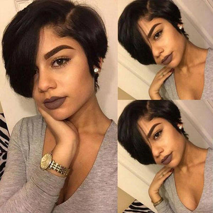 WBS Pixie Cut Wig Lace Human Hair