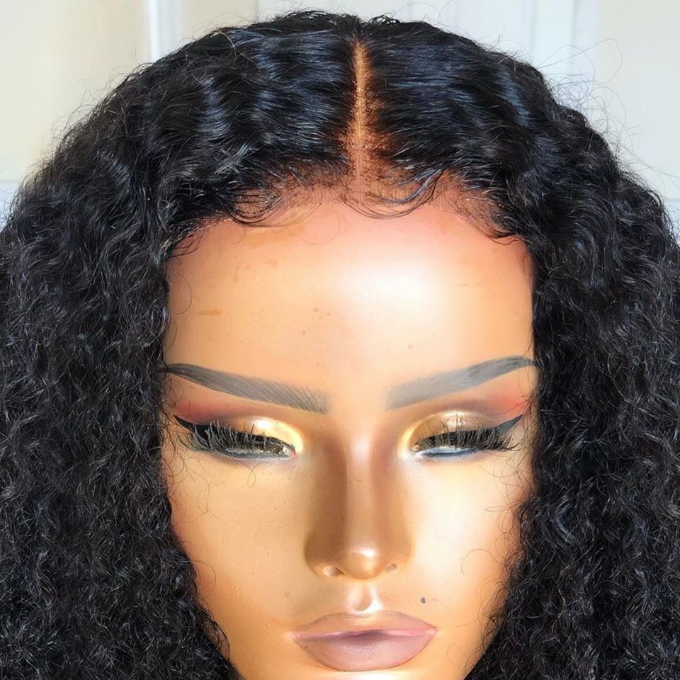 Kinky Curly Wig Lace Front  210% Density Human Hair