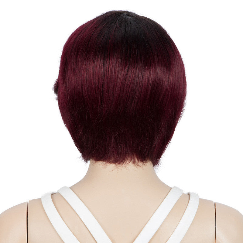 Transparent Lace Red Wine Bob Human Hair