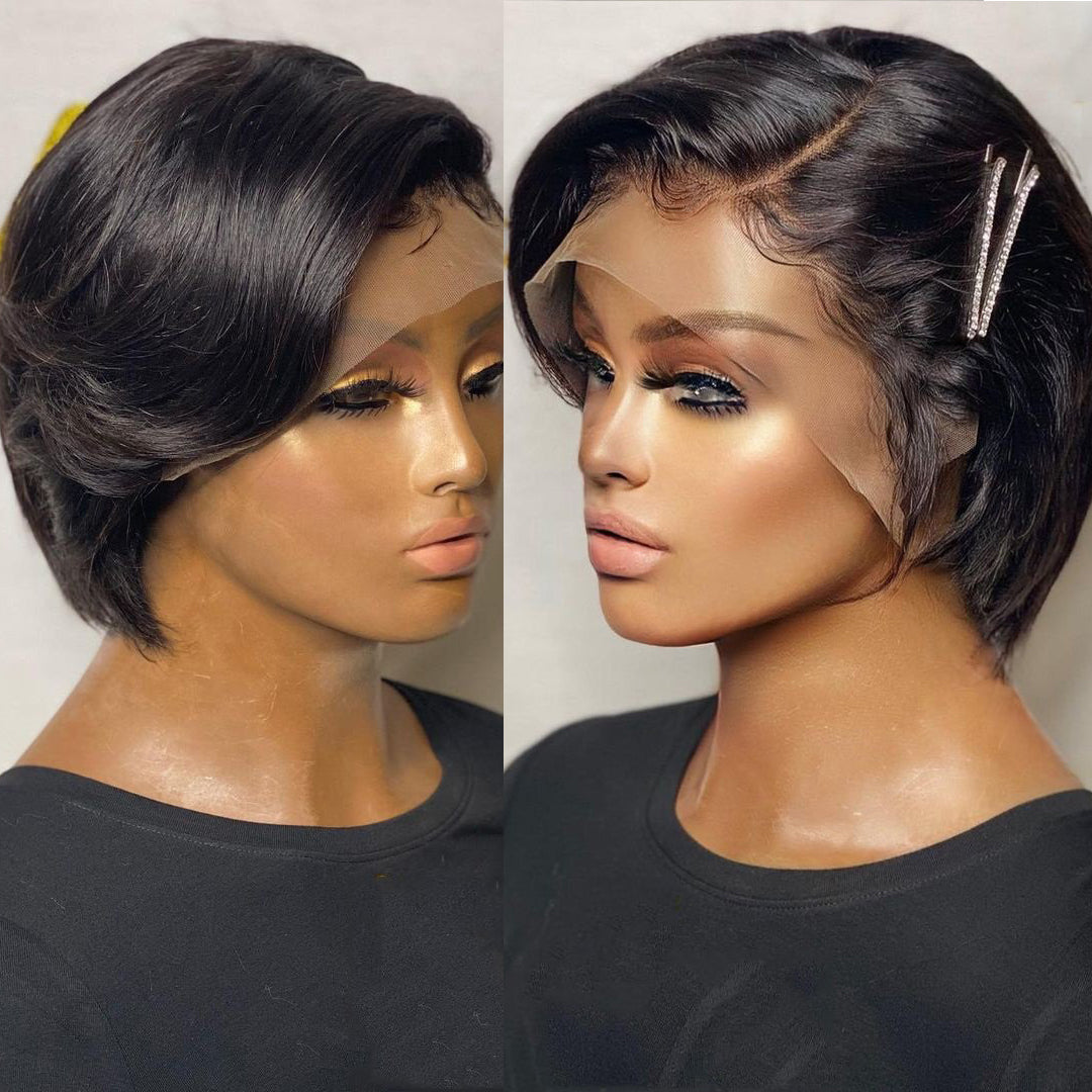 WBS Pixie Cut Wig Lace Human Hair