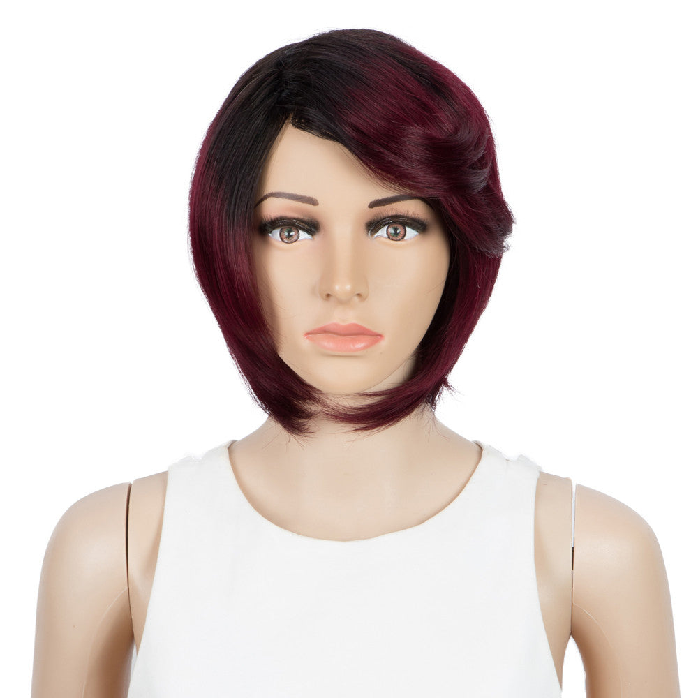 Transparent Lace Red Wine Bob Human Hair